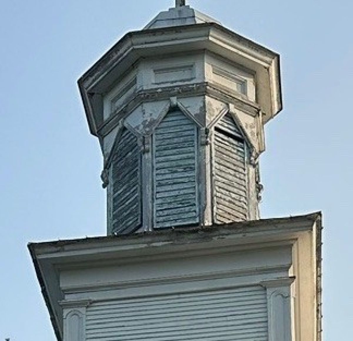The church bell tower